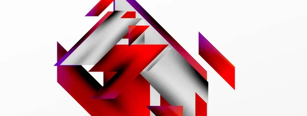 Modern Trend Minimalist Soyut Arka Plan Geometrik Desen Tasarımı Boyutlu — Stok Vektör