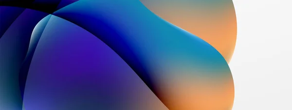 Fluid Color Abstract Background Liquid Gradients Wave Pattern Trendy Techno — стоковый вектор