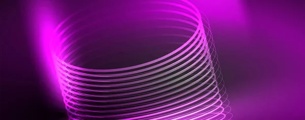Techno Neonové Vlny Dynamický Elektrický Pohyb Koncept Rychlosti Šablony Pro — Stockový vektor