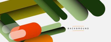 Soyut arkaplan. Yuvarlak şekiller, gri arkaplanda çizgiler. Duvar kağıdı afişi veya iniş sayfası için vektör illüstrasyonu