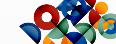 Temiz bir çember arka planı. Duvar kağıdı, pankart, arkaplan veya iniş için renkli şablon