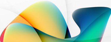 Abstract background. Fluid gradient color wave template for wallpaper, banner, background or landing