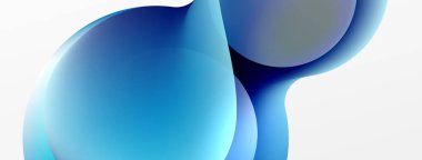 Fluid abstract background. Liquid color gradients composition. Round shapes and circle flowing design for wallpaper, banner, background or landing