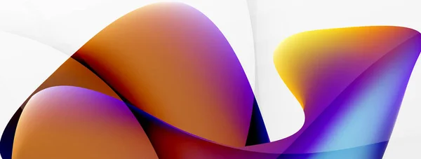 Fluid Color Abstract Background Liquid Gradients Wave Pattern Trendy Techno — Διανυσματικό Αρχείο