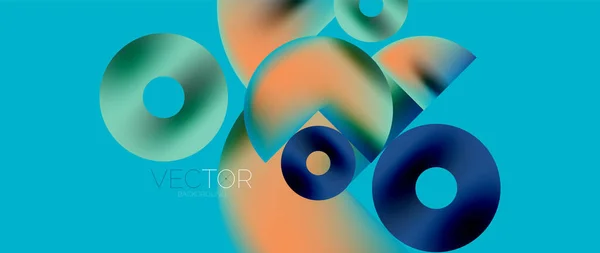 Circle Composition Abstract Wallpaper Background — Stockvektor