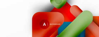 Minimum geometrik soyut arkaplan. Renkli geometrik bloklar. Çizgiler, kareler ve üçgenler duvar kağıdı bileşimi