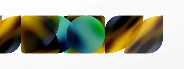 透明効果幾何抽象的な背景 ミニマリストの壁紙 バナー 背景または着陸 — ストックベクタ