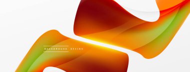 Akışkan renk soyut arkaplanı. Sıvı eğimleri, dalga desenleri. Duvar kağıdı, afiş, arkaplan veya iniş için moda tekno iş şablonu