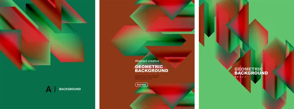 Ensemble Milieux Abstraits Composition Éléments Géométriques Chevauchant Illustration Vectorielle Pour — Image vectorielle