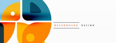 Çizgiler, kareler, daireler ve üçgenler. Duvar kağıdı, pankart, arkaplan, sunum veya iniş sayfası için Geometrik soyut arkaplan