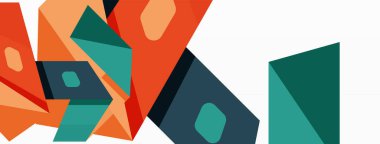 Soyut çizgi ve üçgen arkaplan. Yaratıcı geometrik soyut arkaplan. Duvar kağıdı, afiş, arkaplan veya iniş için iş şablonu