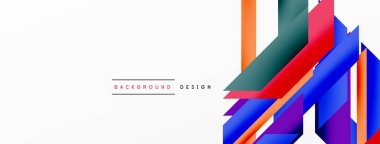 Minimum geometrik soyut arkaplan. Dinamik 3D çizgi kompozisyonu. Duvar kağıdı, afiş, arkaplan veya iniş için moda tekno iş şablonu