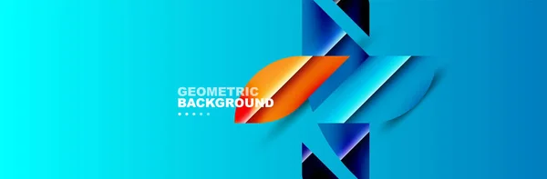 幾何学的要素を持つ抽象的な背景 創造的な流行のデザイン ベクトルイラスト壁紙 バナー カード ブックイラスト ランディングページ — ストックベクタ