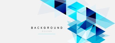 Mozaik üçgenler geometrik arkaplan. Tekno veya iş konsepti, duvar kağıdı, afiş, arkaplan, iniş sayfası deseni