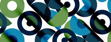 Renkli çember soyut arkaplan. Duvar kağıdı, afiş, sunum, arkaplan şablonu