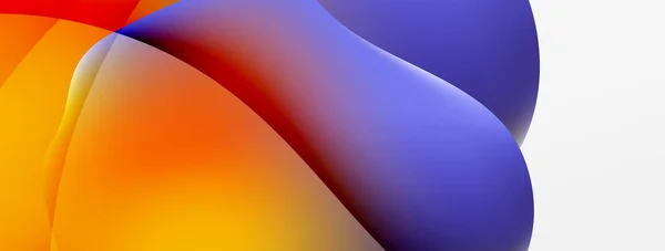 Abstract Background Fluid Gradient Color Wave Template Wallpaper Banner Background — Vetor de Stock