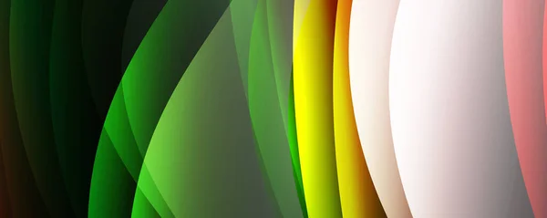 Vätskefärggradienter Med Dynamisk Våglinjeeffekt Vektor Illustration För Bakgrund Banner Bakgrund — Stock vektor