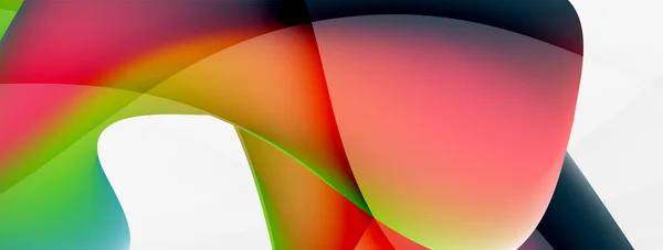 Fluid Color Abstract Background Liquid Gradients Wave Pattern Trendy Techno — Vetor de Stock