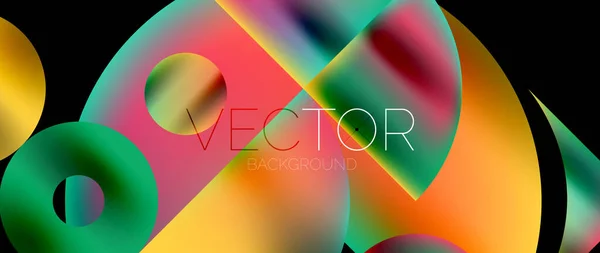 Circle Composition Abstract Wallpaper Background — Vetor de Stock