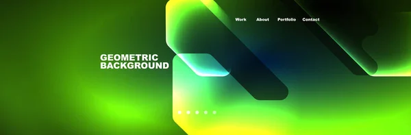 Neon Işıklı Yüksek Hızlı Teknoloji Soyut Arka Plan Pankart Poster — Stok Vektör