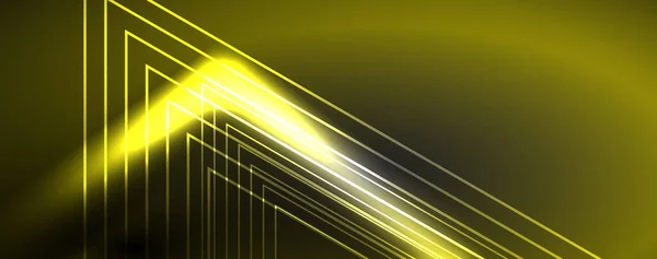 Неоновые Светящиеся Технологические Линии Высокотехнологичный Футуристический Абстрактный Шаблон Фона Векторная — стоковый вектор