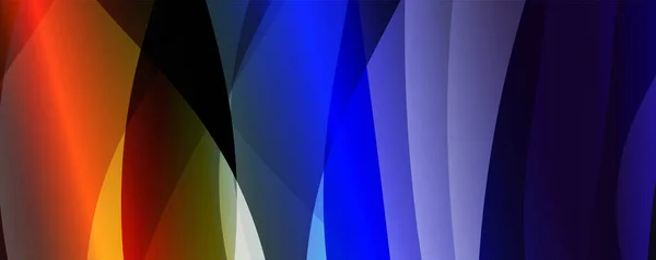 Fließende Wellenlinien Mit Trendigem Farbverlauf Abstrakten Hintergrund Webseite Für Website — Stockvektor