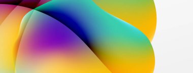 Abstract background. Fluid gradient color wave template for wallpaper, banner, background or landing