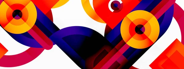 Papel Pintado Geométrico Creativo Fondo Abstracto Mínimo Formas Geométricas Color — Vector de stock