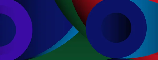 Абстрактний Фон Мінімальні Геометричні Кола Круглі Форми Стилю Глибокими Тіньовими — стоковий вектор