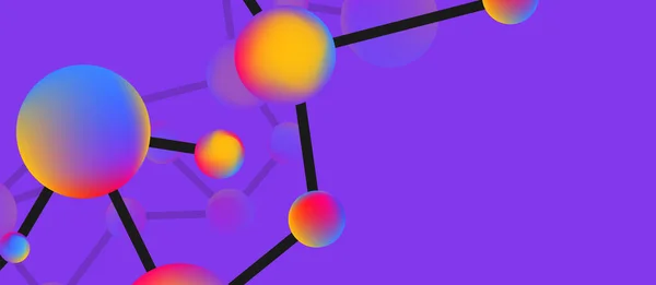 Points Ligne Connexions Géométrique Abstrait Fond — Image vectorielle