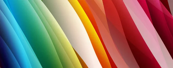 Fluid Wave Lines Trendy Fluid Color Gradient Abstract Background Web — Stock Vector
