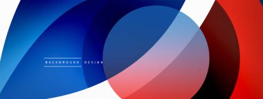 Yaratıcı geometrik duvar kağıdı. Asgari soyut arkaplan. Duvar kağıdı arkaplanı veya iniş sayfası için daire dalga ve yuvarlak şekiller kompozisyon vektör çizimi