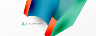 Soyut arkaplan - 3 boyutlu soyut şekil. Yapay zeka teknolojisi, engelleme zinciri, iletişim için duvar kağıdı, 5G, bilim, iş