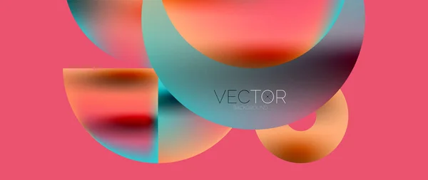 Circle Composition Abstract Wallpaper Background — Stockvector