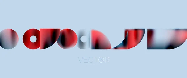 Circle Composition Abstract Wallpaper Background — Vector de stock