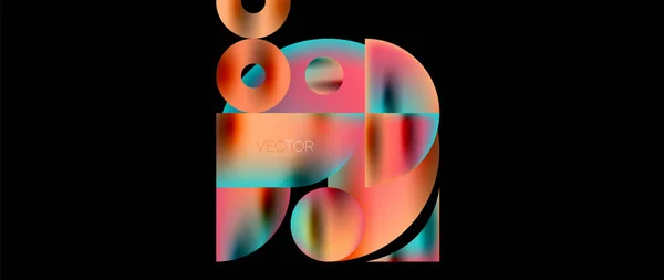 Circle Composition Abstract Wallpaper Background — Wektor stockowy