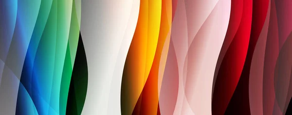 Líneas Onda Fluida Con Fondo Abstracto Degradado Color Fluido Moda — Archivo Imágenes Vectoriales