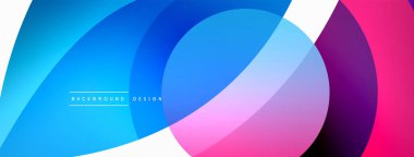 Yaratıcı geometrik duvar kağıdı. Asgari soyut arkaplan. Duvar kağıdı arkaplanı veya iniş sayfası için daire dalga ve yuvarlak şekiller kompozisyon vektör çizimi