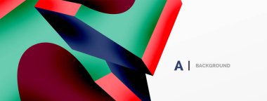 Soyut arkaplan - 3 boyutlu soyut şekil. Yapay zeka teknolojisi, engelleme zinciri, iletişim için duvar kağıdı, 5G, bilim, iş