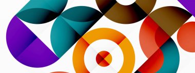 Temiz bir çember arka planı. Duvar kağıdı, pankart, arkaplan veya iniş için renkli şablon