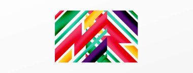 Minimum geometrik soyut arkaplan. Dinamik 3D çizgi kompozisyonu. Duvar kağıdı, afiş, arkaplan veya iniş için moda tekno iş şablonu