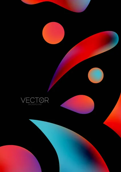 Fluid Shapes Vertical Wallpaper Background Vector Illustration Banner Background Landing — Stockový vektor