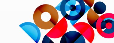 Temiz bir çember arka planı. Duvar kağıdı, pankart, arkaplan veya iniş için renkli şablon