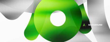 Metalik parlak geometrik yüzeyler, yuvarlak şekiller ve daireler. Duvar kağıdı, afiş, arkaplan, kart, kitap illüstrasyonu, iniş sayfası için dijital ağ geleceksel şablonu