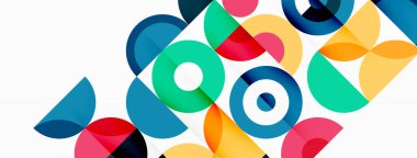 Temiz bir çember arka planı. Duvar kağıdı, pankart, arkaplan veya iniş için renkli şablon