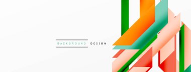 Minimum geometrik soyut arkaplan. Dinamik 3D çizgi kompozisyonu. Duvar kağıdı, afiş, arkaplan veya iniş için moda tekno iş şablonu