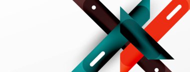 Arka plan dinamik çizgileri geometrik duvar kağıdı. Duvar kağıdı afişi ya da iniş sayfası için çizgili kompozisyon vektör illüstrasyonu