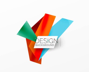 Arka plan soyut örtüşen şekiller. Duvar kağıdı afişi veya iniş sayfası için en düşük bileşim vektör ilüstrasyonuName