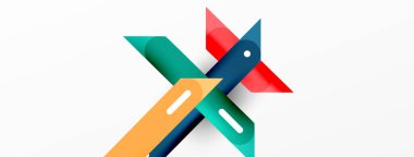 Arka plan çakışan hatlar. Dinamik çizgiler soyut duvar kağıdı. Duvar kağıdı afişi veya iniş sayfası için düz satır kompozisyon vektör ilüstrasyonuName