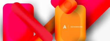 Minimum geometrik soyut arkaplan. Renkli geometrik bloklar. Çizgiler, kareler ve üçgenler duvar kağıdı bileşimi